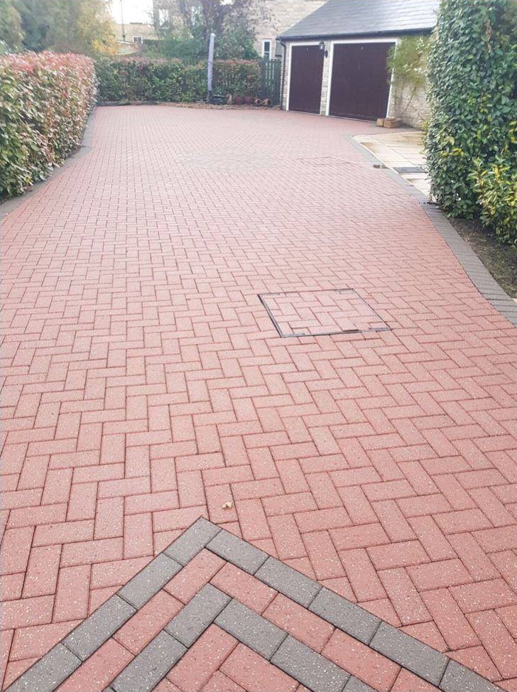 Driveway after cleaning